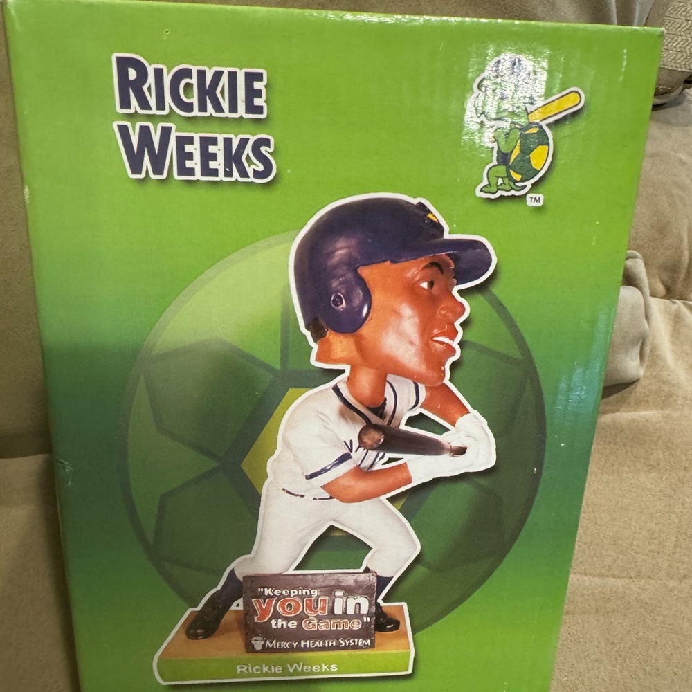 New in box Rickie Weeks bobblehead from a Beloit Snappers baseball